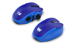 Enhance your gaming performance with the ergonomic blue MouseConsole controller and mouse attachment